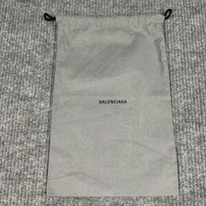 Balenciaga Dust Bag Tan Logo Drawstring Storage Pouch 15 x 10 Accessory Bag